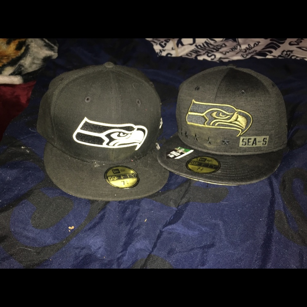 Seahawks baseball caps